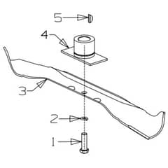 Masport 200ST - 579893 - December 2007 - - 460mm Bar-Blade Assembly