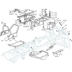 2040H - 2010 - 2T5672483/BM9 - Mountfield Ride On Mower Frame Diagram