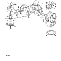 2048H - 2002 - 13-2655-12 - Mountfield Ride On Mower Transmission Diagram