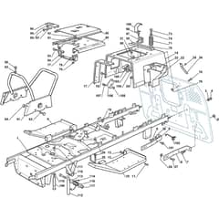 2048H - 2002-2004 - 299942033/MOU - Mountfield Ride On Mower Frame Diagram