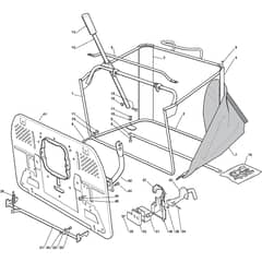 2048H - 2002-2004 - 299942033/MOU - Mountfield Ride On Mower Grasscatcher Diagram