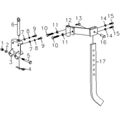 205 S - Bertolini Tiller Drag bar Diagram