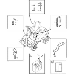 2105M - 2006 - 13-2715-96 - Mountfield Front Mower Assembly Parts Diagram