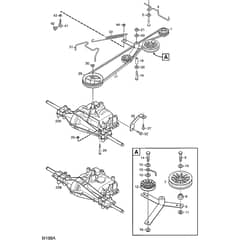 2105M - 2007 - 13-2715-97 - Mountfield Front Mower Transmission. Diagram