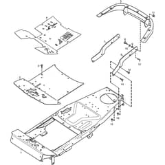 2105M - 2008 - 13-2715-98 - Mountfield Front Mower Frame Diagram