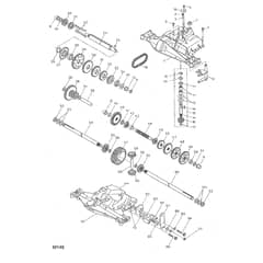 2105M - 2008 - 13-2715-98 - Mountfield Front Mower Transmission Diagram