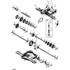 2105M - 2008 - 13-2715-98 - Mountfield Front Mower Transmission Group Diagram