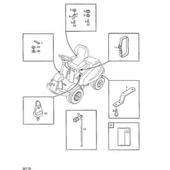 2125H - 2004 - 13-2716-94 - Mountfield Front Mower Accessory Bags Diagram
