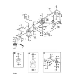 2125H - 2004 - 13-2716-94 - Mountfield Front Mower PTO (Power Take Off) Diagram