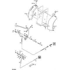 2125H - 2008 - 13-2716-98 - Mountfield Front Mower Hand Controls Diagram