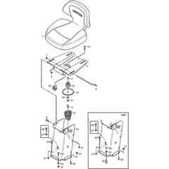 2125M - 2010-2011 - 13-2705-00 - Mountfield Front Mower Seat Diagram