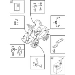 2135H - 2010-2012 - 13-2716-00 - Mountfield Front Mower Accessory Bags Diagram