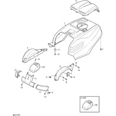 2135H - 2009 - 13-2716-99 - Mountfield Front Mower Bodywork Diagram