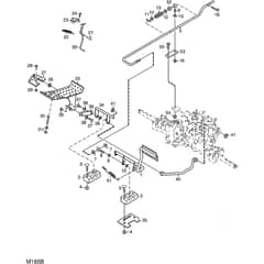 2135H - 2009 - 13-2716-99 - Mountfield Front Mower Foot Controls Diagram