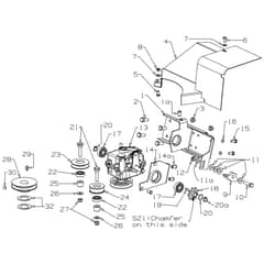 Masport 21 - 457944 - Oct 2009 7264646 - Gearbox Assembly