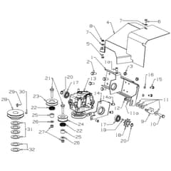 Masport 21 - 457951 - Oct 2015 > 7974000 - Gearbox Assembly