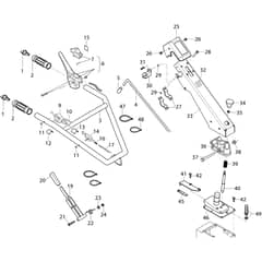215 S - Bertolini Tiller Handlebar and controls Diagram