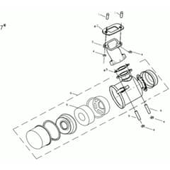 218 D - Bertolini Tiller Air Filter Diagram
