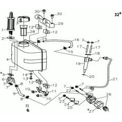 218 D - Bertolini Tiller Complete tank Diagram