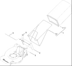 Hayter 21 Inch Heavy Duty - 455E (455E290000001 - 455E290999999) - Grass Bag Assembly