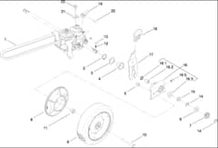 Hayter 21 Inch Heavy Duty - 455E (455E280000001 - 455E280999999) - Rear Suspension Assembly
