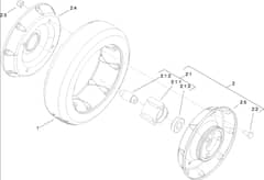 Hayter 21 Inch Heavy Duty - 455E (455E280000001 - 455E280999999) - Wheel - Tire Assembly No. 115-3813