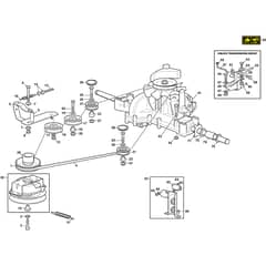 2240H Twin - 2023 - 2T0970483/M22 - Mountfield Ride On Mower Transmission Diagram