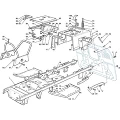 2248H - 2006 - 299942283/MO6 - Mountfield Ride On Mower Frame Diagram