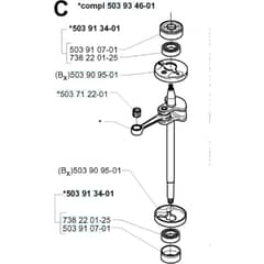 Husqvarna 225 B - 2001-Current - Crankshaft