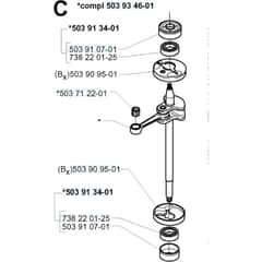 Husqvarna 225 B - X-SERIES 2001-Current - Crankshaft