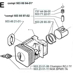 Husqvarna 225 BV - 1996-1997 - Cylinder Piston