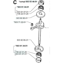 Husqvarna 225 BV - 1997-Current - Crankshaft