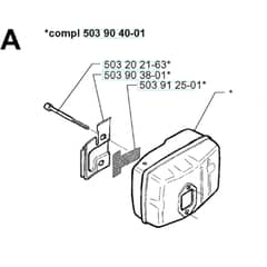Husqvarna 225 BV - 1997-Current - Muffler