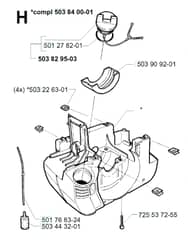 Husqvarna 225 E - Crankcase