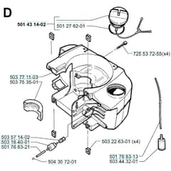 Husqvarna 225 HBV - 1996-1997 - Crankcase