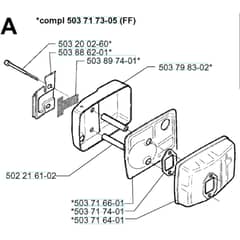 Husqvarna 225 HBV - 1996-1997 - Muffler