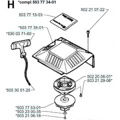 Husqvarna 225 HBV - 1996-1997 - Starter