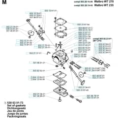 Husqvarna 225 HBV - 1997-2000 - Carburetor Details