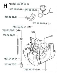 Husqvarna 225 L - Crankcase