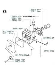 Husqvarna 225 Ld - Carburetor & Air Filter