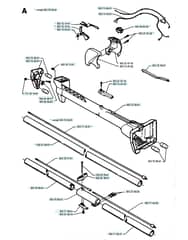Husqvarna 225R - 1994-1996 - Shaft & Handle