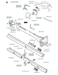 Husqvarna 225R - 1997-2000 - Shaft & Handle