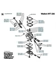 Husqvarna 225RD - 1994-1996 - Carburetor Details