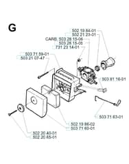 Husqvarna 225RD - 1996-1997 - Carburetor & Air Filter