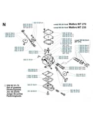 Husqvarna 225RD - 1997-2000 - Carburetor Details