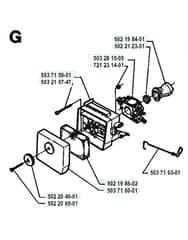 Husqvarna 225RJ - 1994-1996 - Carburetor & Air Filter
