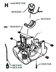 Husqvarna 225RJ - 1994-1996 - Crankcase