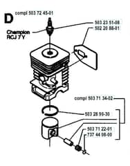 Husqvarna 225RJ - 1994-1996 - Cylinder Piston