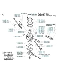 Husqvarna 225RJ - 1996-1997 - Carburetor Details