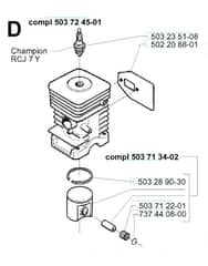 Husqvarna 225RJ - 1996-1997 - Cylinder Piston